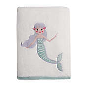 ever &amp; ever&trade; Mermaid Embroidered Bath Towel in White/Aqua
