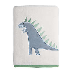 ever & ever™ Dinosaur Embroidered Bath Towel in White/Green