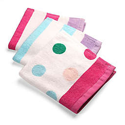 ever & ever™ 3-Pack Stripe, Dot, and Girl Washcloth Set
