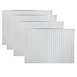 Everhome™ Easter Gingham Placemats in Nimbus Cloud (Set of 4)