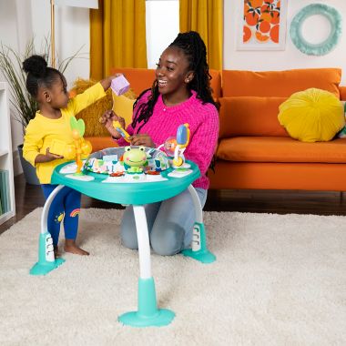 Bright Starts&trade; Bounce Bounce Baby 2-in-1 Activity Center Jumper & Table in Playful Pond Green. View a larger version of this product image.