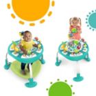 Alternate image 1 for Bright Starts&trade; Bounce Bounce Baby 2-in-1 Activity Center Jumper & Table in Playful Pond Green