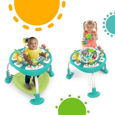 Bright Starts&trade; Bounce Bounce Baby 2-in-1 Activity Center Jumper & Table in Playful Pond Green. View a larger version of this product image.