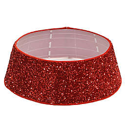 National Tree Company® 30-Inch Sequin Christmas Tree Collar in Red