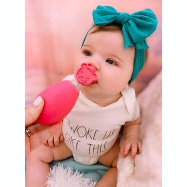 oogiebear&trade; The Bear Pair Bulb Aspirator and Booger Picker in Raspberry. View a larger version of this product image.