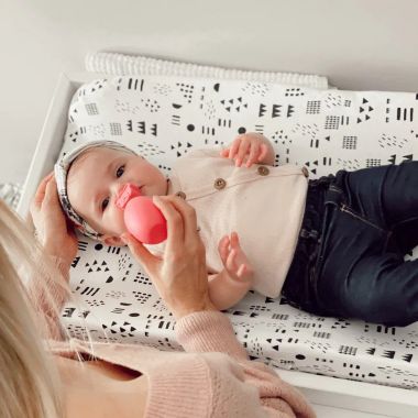 oogiebear&trade; The Bear Pair Bulb Aspirator and Booger Picker in Raspberry. View a larger version of this product image.