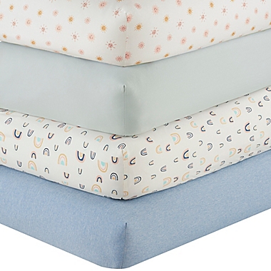 UGG&reg; Devon Fitted Crib Sheet in Rainbow. View a larger version of this product image.
