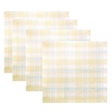 Everhome&trade; Easter Plaid Napkins (Set of 4). View a larger version of this product image.