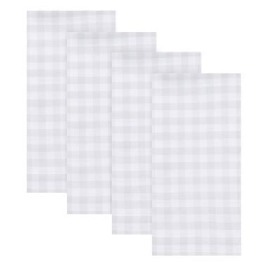 Everhome&trade; Easter Gingham Napkins in Nimbus Cloud (Set of 4). View a larger version of this product image.