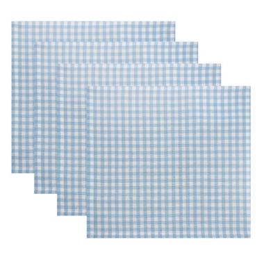 Everhome&trade; Easter Gingham Napkins in Summer Song (Set of 4). View a larger version of this product image.