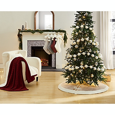 UGG&reg; Balboa Faux Fur Decorative Tree in Charcoal. View a larger version of this product image.