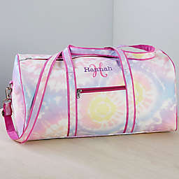 Playful Name Personalized Embroidered Tie Dye Duffle Bag