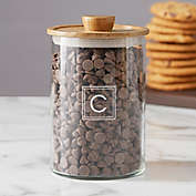 Brisbane Collection Personalized Glass Container with Acacia Lid