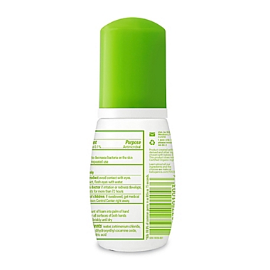 Babyganics&reg; 1.69 oz. Fragrance-Free Alcohol-Free Foaming Hand Sanitizer. View a larger version of this product image.