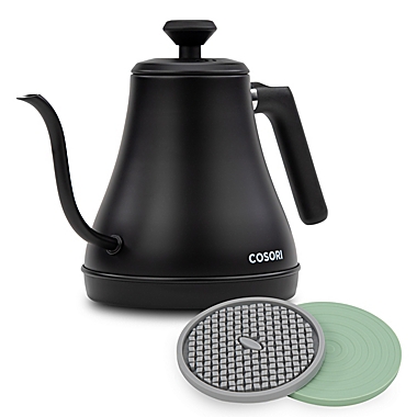 Cosori Original 0.8-Liter Electric Gooseneck Kettle in Black. View a larger version of this product image.