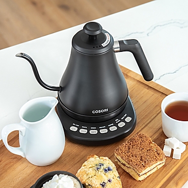 Cosori Original 0.8-Liter Electric Gooseneck Kettle in Black. View a larger version of this product image.