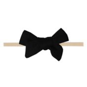 Copper Pearl&reg; Size 0-4M Midnight Classic Bow Headband in Blue