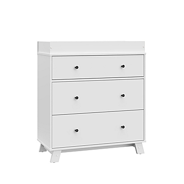 Storkcraft&reg; Beckett 3 Drawer Chest in White. View a larger version of this product image.