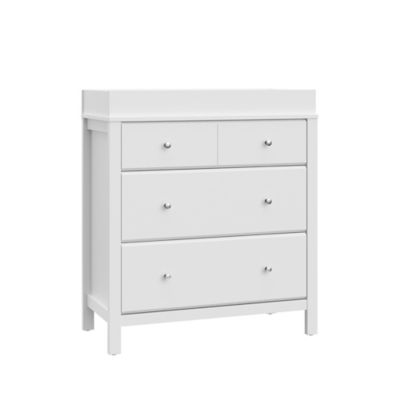 Storkcraft Carmel 3-Drawer Chest In White