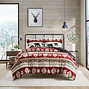 Woolrich&reg; Tunbridge 3-Piece Print Comforter Set in Red/Black