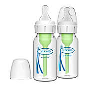 Dr. Brown&#39;s&reg; Natural Flow&reg; Options+ 2-pack 4 oz. Glass Baby Bottle