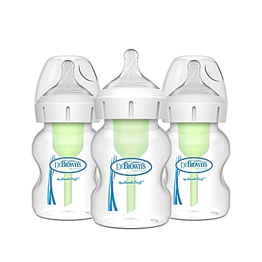 Dr. Brown&#39;s&reg; Options+&trade; 3-Pack 5 oz. Wide-Neck Baby Bottles. View a larger version of this product image.