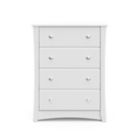 Alternate image 2 for Storkcraft&reg; Crescent 4-Drawer Chest in White
