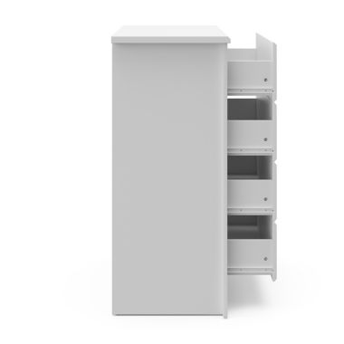 Storkcraft&reg; Crescent 4-Drawer Chest in White. View a larger version of this product image.