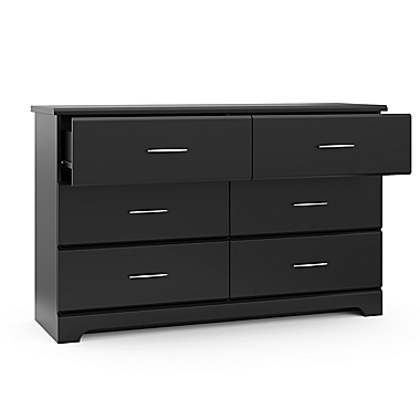 Storkcraft&reg; Brookside 6-Drawer Dresser in Black. View a larger version of this product image.