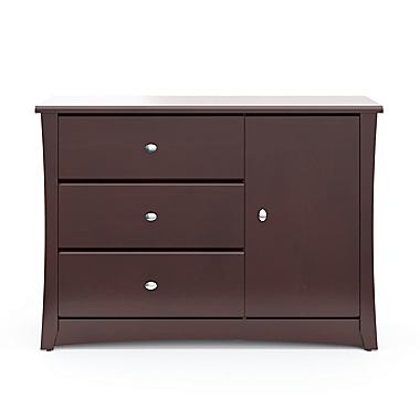 Storkcraft&reg; Crescent 3-Drawer Combo Dresser in Espresso. View a larger version of this product image.