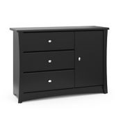 Storkcraft&reg; Crescent 3-Drawer Combo Dresser in Black