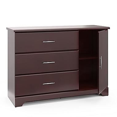 Storkcraft&reg; Brookside 3-Drawer Combo Dresser in Espresso. View a larger version of this product image.