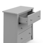 Alternate image 3 for Storkcraft&reg; Crescent 3-Drawer Chest in Pebble Grey