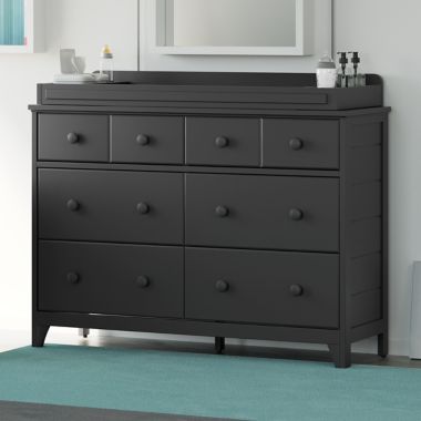 Storkcraft&reg; Moss 6-Drawer Double Dresser in Grey. View a larger version of this product image.