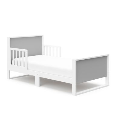 Storkcraft&reg; Slumber Toddler Bed in Grey/White. View a larger version of this product image.