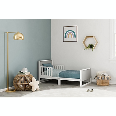 Storkcraft&reg; Slumber Toddler Bed in Grey/White. View a larger version of this product image.