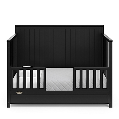 Graco&reg; Hadley 4-in-1 Convertible Crib with Drawer in Black. View a larger version of this product image.