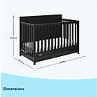 Alternate image 12 for Graco&reg; Hadley 4-in-1 Convertible Crib with Drawer in Black