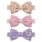 Alternate image 0 for Khristie&reg; 3-Pack Floral &amp; Solid Bow Headbands