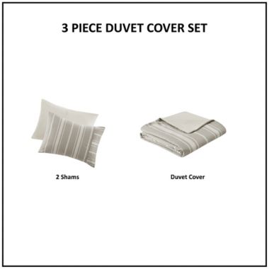 Beautyrest&reg; Kent 3-Piece Oversized Duvet Cover Set. View a larger version of this product image.