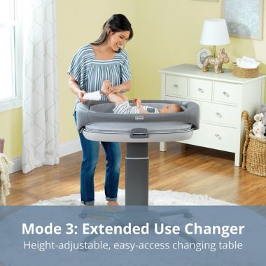 Chicco Close To You&trade; 3-in-1 Bedside Bassinet - Heather Grey. View a larger version of this product image.