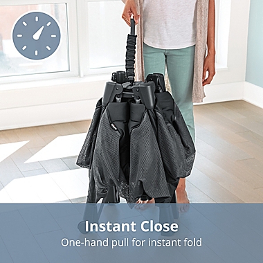 Chicco&reg; Dash&trade; Instant Setup Playard in Charcoal. View a larger version of this product image.