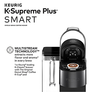 Keurig&reg; K-Supreme Plus&reg; SMART Single Serve Coffee Maker with BrewID&trade; in Black. View a larger version of this product image.