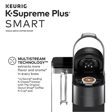 Keurig&reg; K-Supreme Plus&reg; SMART Single Serve Coffee Maker with BrewID&trade; in Black. View a larger version of this product image.