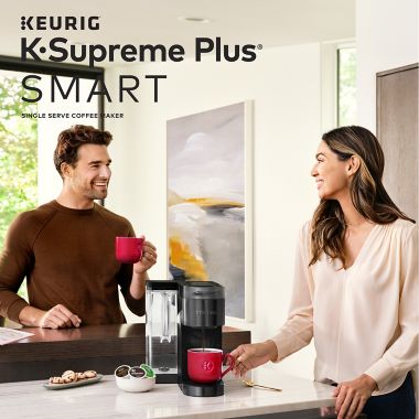 Keurig&reg; K-Supreme Plus&reg; SMART Single Serve Coffee Maker with BrewID&trade; in Black. View a larger version of this product image.