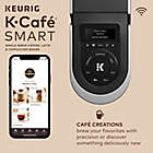 Alternate image 3 for Keurig&reg; K-Cafe&reg; SMART Single-Serve Coffee, Latte & Cappuccino Maker in Black