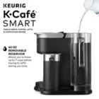 Alternate image 9 for Keurig&reg; K-Cafe&reg; SMART Single-Serve Coffee, Latte & Cappuccino Maker in Black