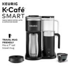 Alternate image 10 for Keurig&reg; K-Cafe&reg; SMART Single-Serve Coffee, Latte & Cappuccino Maker in Black