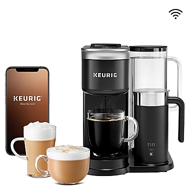 Keurig&reg; K-Cafe&reg; SMART Single-Serve Coffee, Latte & Cappuccino Maker in Black. View a larger version of this product image.