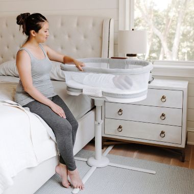 HALO&reg; Bassinest&reg; Luxe Swivel Sleeper in Dove Grey. View a larger version of this product image.